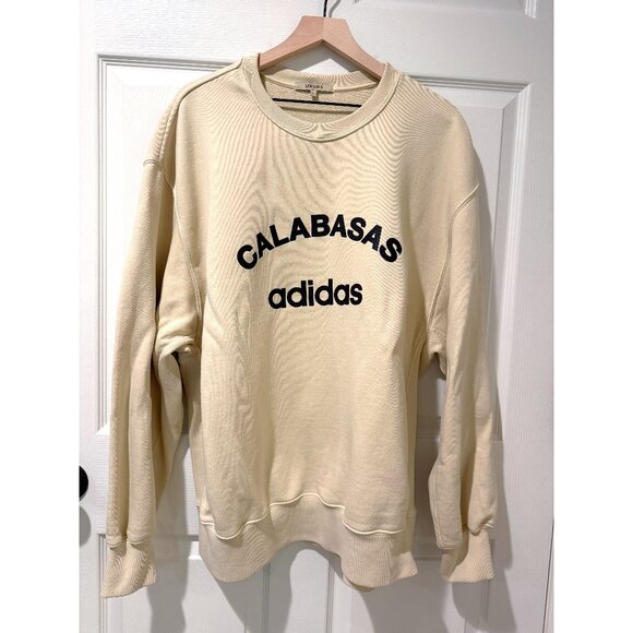 Yeezy Other - RARE Yeezy Season 5 Adidas Calabasas Kanye Crew Sweatshirt Beige Italy Mens LG